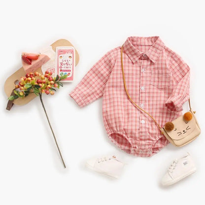 Mia~Mya~Mae Baby Boy Casual Cotton Baby Clothing Long Sleeve Toddler Infant Clothes Fashion Plaid