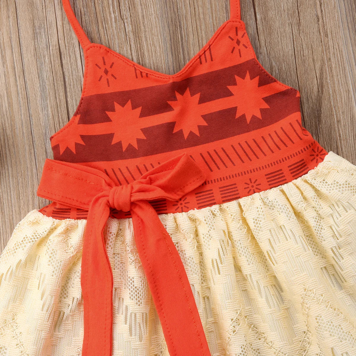 Princess Newborn Toddler Kids Baby Girl Moana Dress Summer Sleeveless Backless Strap Tutu Bow Beach Dress Sundress Baby Clothing