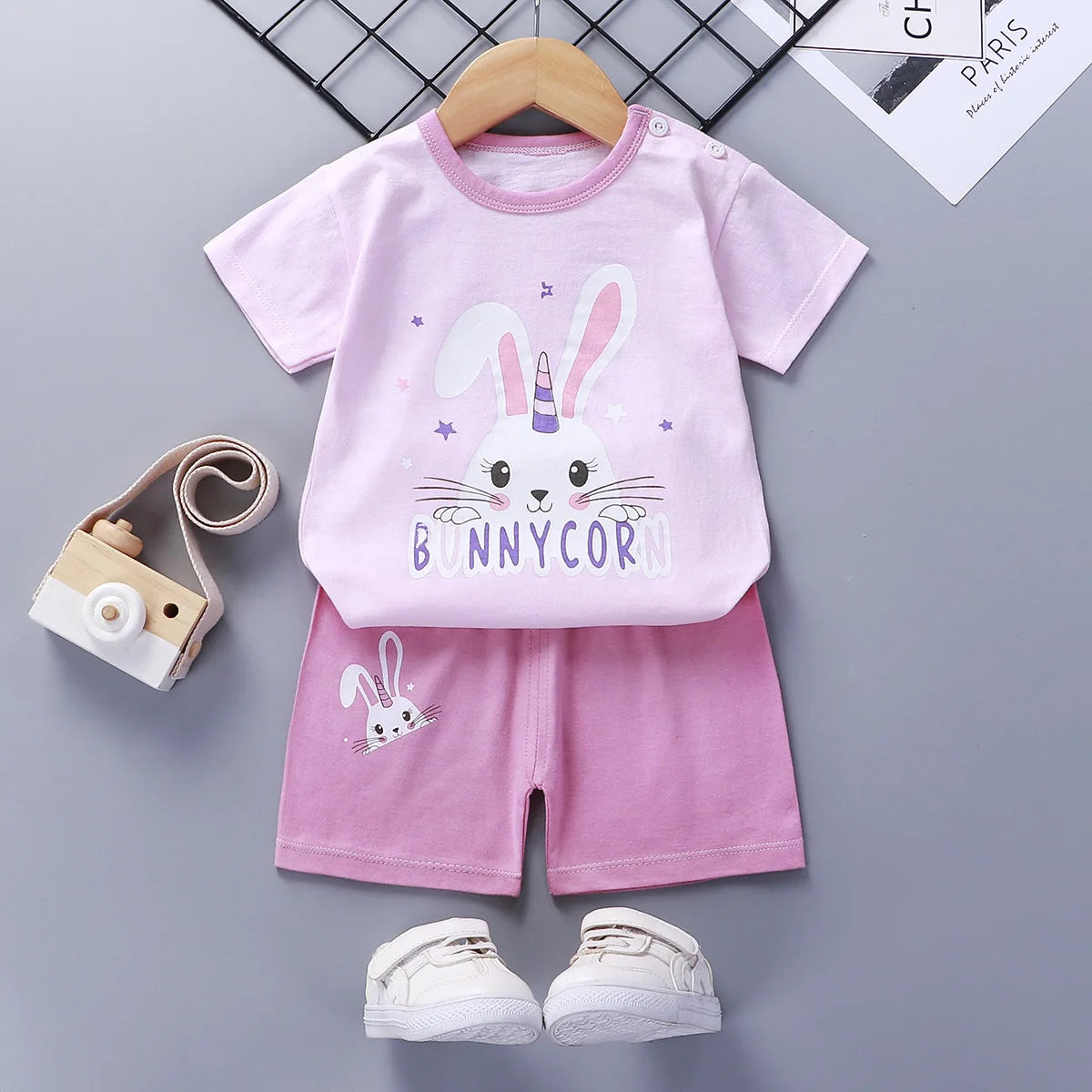 MIA~MYA~MAE 2024  Boys &amp; Girls  2 pieces Cotton Children Shorts Set!(Free Shipping)