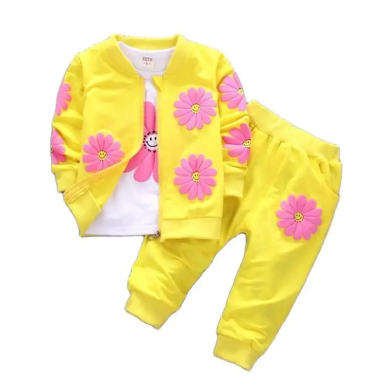 Mia~Mya~Mae girls Printing jump suit Three-piece girls  0-4years old