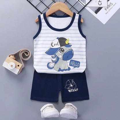 MIA~MYA~MAE 2024  Boys &amp; Girls  2 pieces Cotton Children Shorts Set!(Free Shipping)