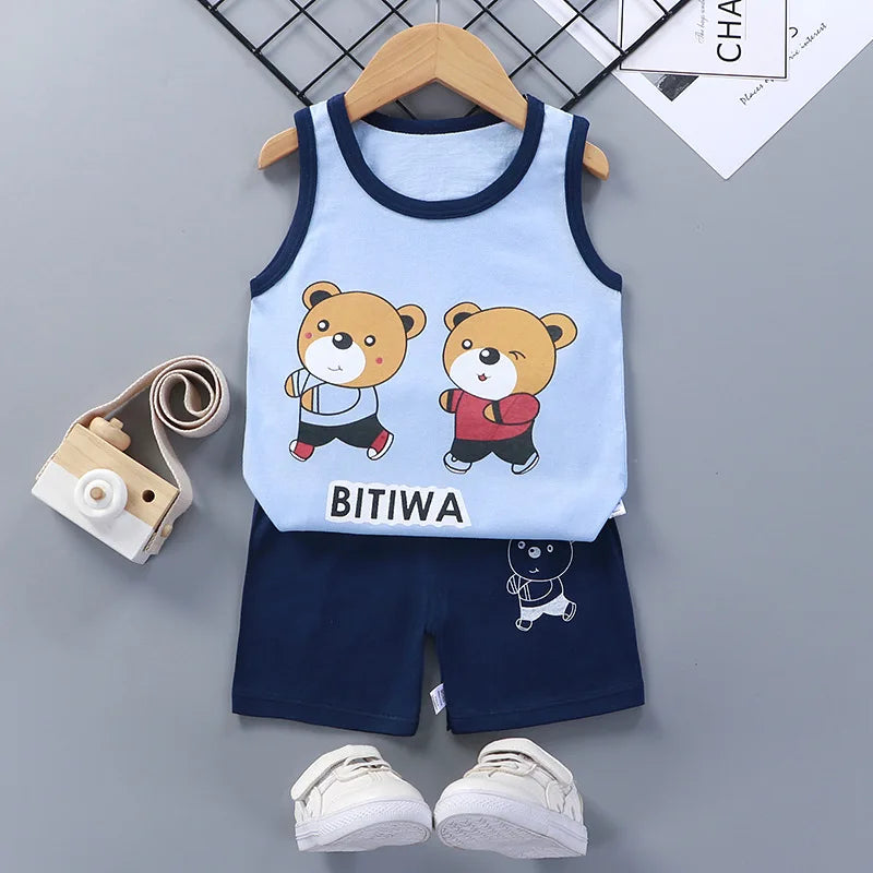 MIA~MYA~MAE 2024  Boys &amp; Girls  2 pieces Cotton Children Shorts Set!(Free Shipping)