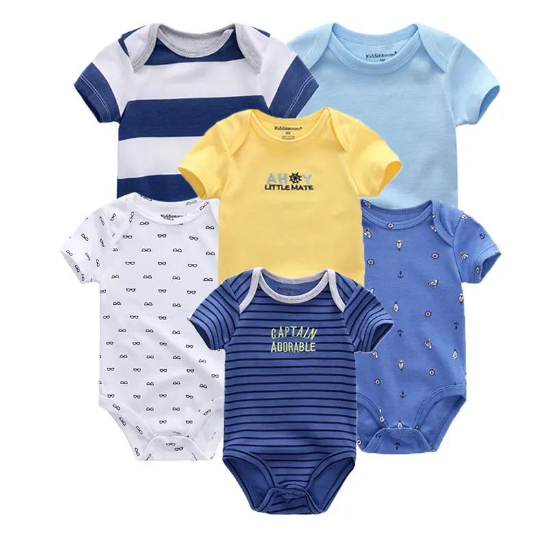 Mia~Mya~Mae 6PCS/Set Unisex Newborn Baby Boy &amp; Girl Tees