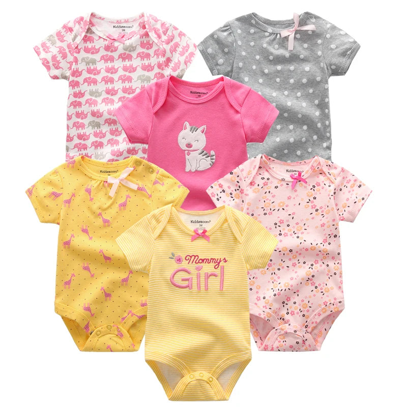 Mia~Mya~Mae 6PCS/Set Unisex Newborn Baby Boy &amp; Girl Tees