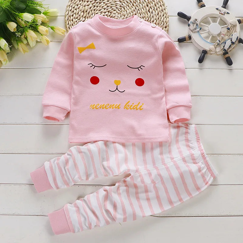 Mia~Mya~Mae Cartoon Cotton Baby Boys &amp; Girls Suit Set