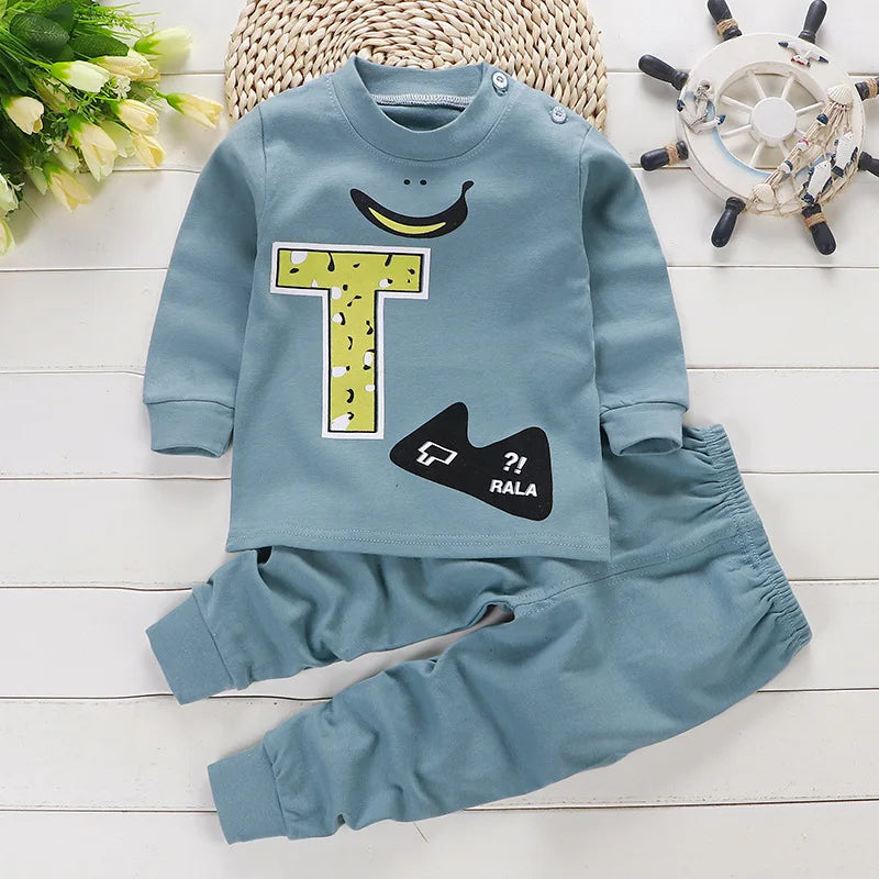 Mia~Mya~Mae Cartoon Cotton Baby Boys &amp; Girls Suit Set