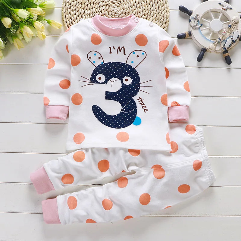 Mia~Mya~Mae Cartoon Cotton Baby Boys &amp; Girls Suit Set