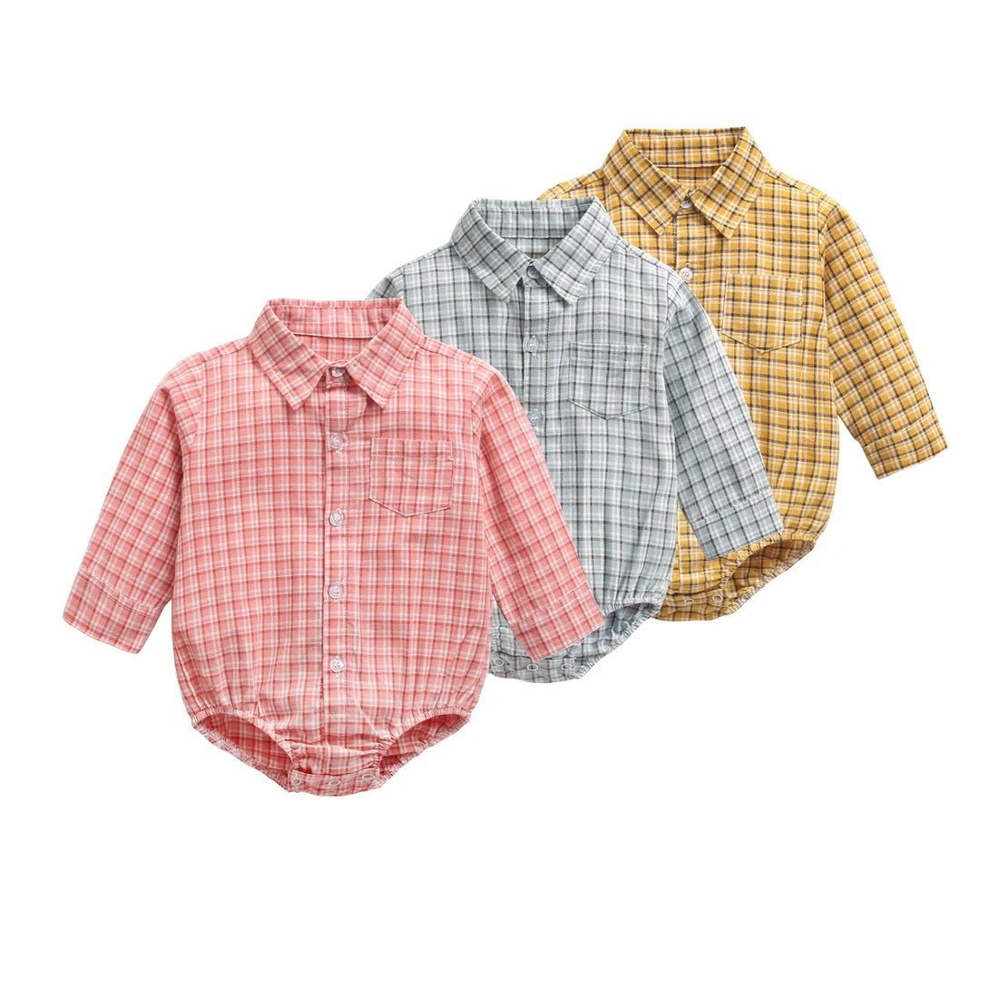 Mia~Mya~Mae Baby Boy Casual Cotton Baby Clothing Long Sleeve Toddler Infant Clothes Fashion Plaid