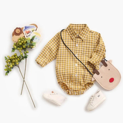 Mia~Mya~Mae Baby Boy Casual Cotton Baby Clothing Long Sleeve Toddler Infant Clothes Fashion Plaid