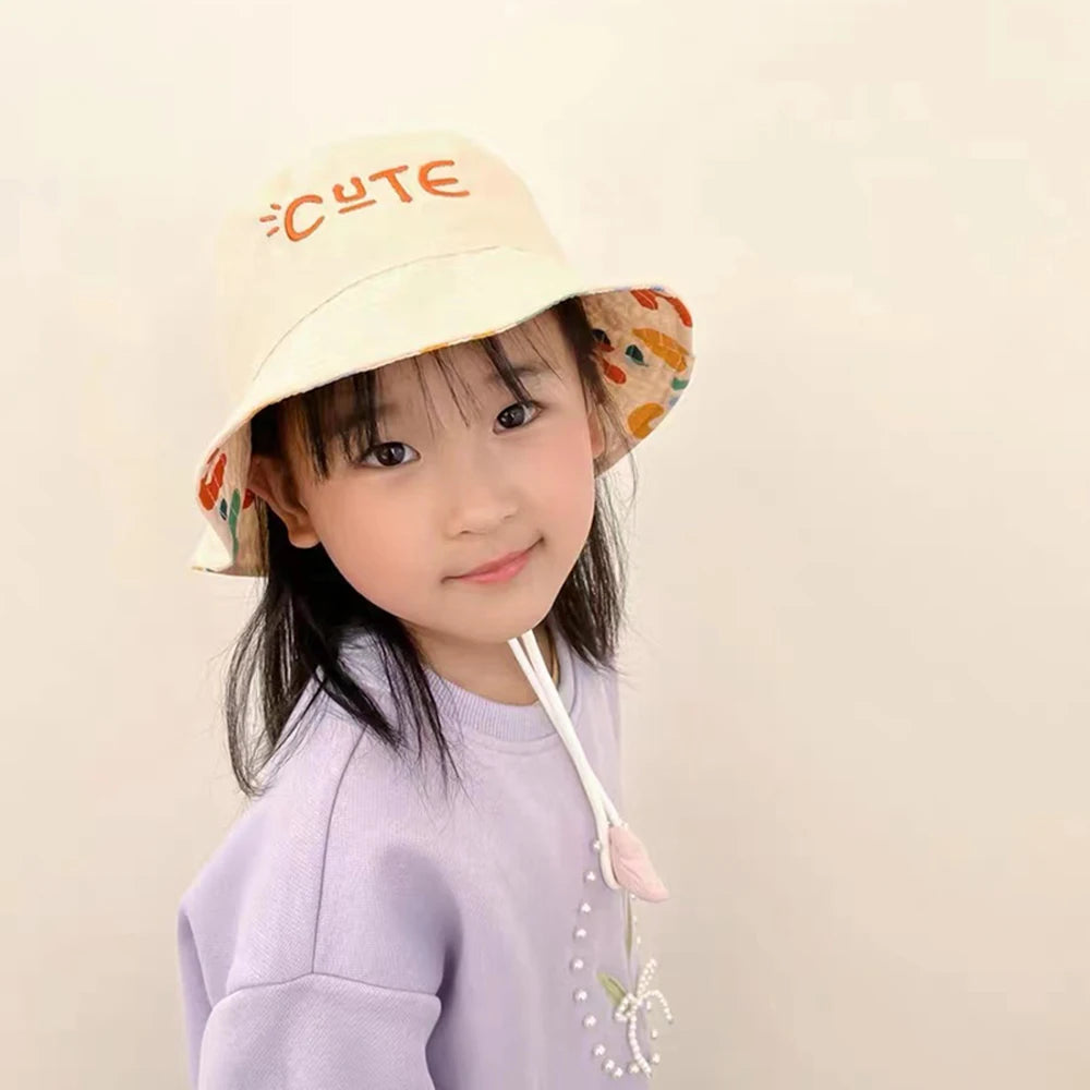 Kids Bucket Hat With String!