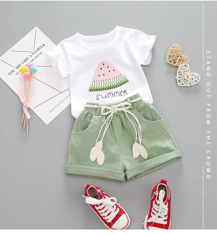 Mia~Mya~Mae summer girls clothing set 2pcs!