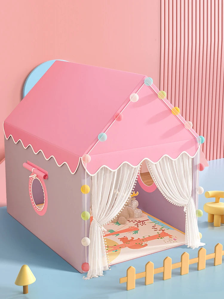 Mia~Mya~Mae Portable  Large Pink Tent Indoor Princess Castle!