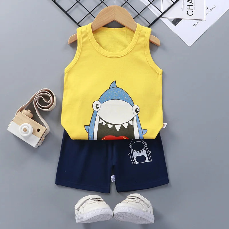 MIA~MYA~MAE 2024  Boys &amp; Girls  2 pieces Cotton Children Shorts Set!(Free Shipping)