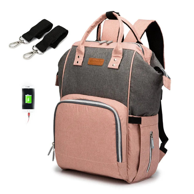 USB Waterproof Charger Diaper Backpack Bag Maternity USB Nursing Bag Universal Large Woman Travel Baby Organizer Stroller Bags