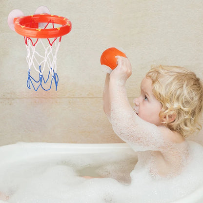 Baby Bath Toy Toddler Boy Water Toys Bathroom Bathtub Shooting Basketball Hoop with 3 Balls Kids Outdoor Play Set Cute Whale