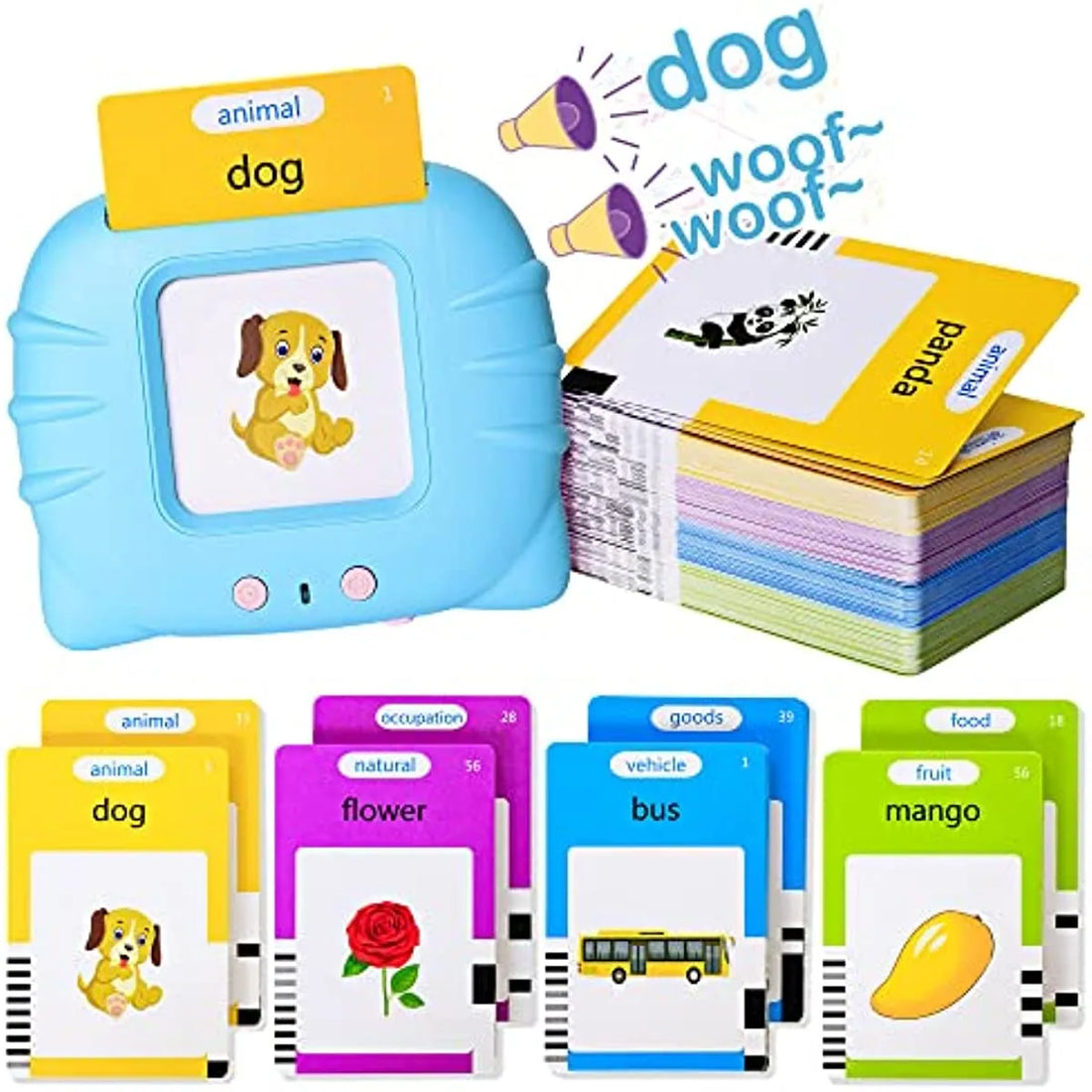 Talking Flash Cards Early Educational Toys  Baby Boys Girls Preschool Learning Reading Machine  Interactive Gift