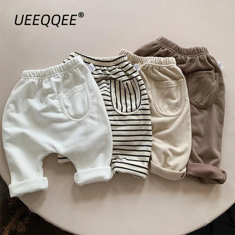 Cotton Striped 2024 Spring Autumn New  Loose Toddler Infant Wear Kids Clothing