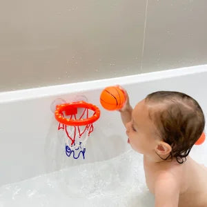 Baby Bath Toy Toddler Boy Water Toys Bathroom Bathtub Shooting Basketball Hoop with 3 Balls Kids Outdoor Play Set Cute Whale