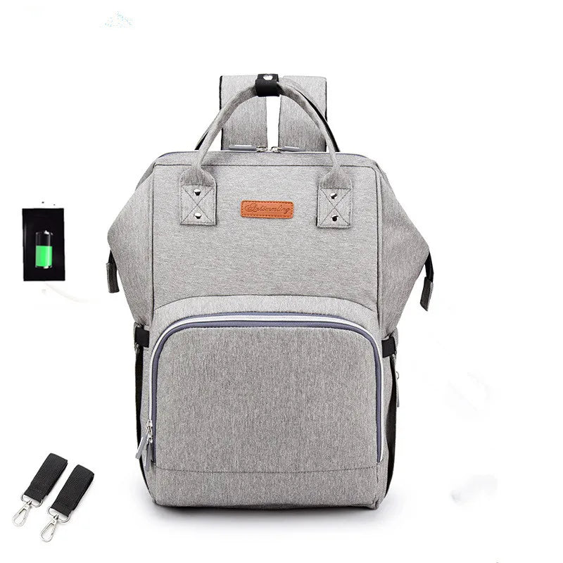 USB Waterproof Charger Diaper Backpack Bag Maternity USB Nursing Bag Universal Large Woman Travel Baby Organizer Stroller Bags